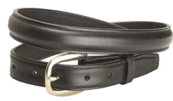 TORY LEATHER 1" Raised Belt with Brass Buckle- Belts