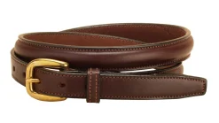 TORY LEATHER 3/4" Raised Leather Belt- Belts