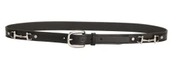 TORY LEATHER 1" Snaffle Bit Belt with Nickel Snaffle Bits & Buckle- Belts