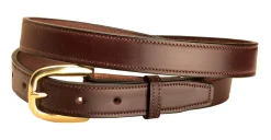 TORY LEATHER 1" Stitched Leather Belt- Belts
