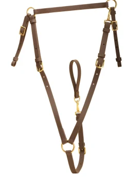 TORY LEATHER All-Weather Horse-Size Hunt Breastplate- Martingales & Breastplates