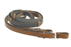 TORY LEATHER Company 3/4" x 54" Rubber Web Reins with Buckle Bit Ends- Reins