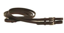 TORY LEATHER Company 1/2" x 60" Plain Reins with Buckle Bit Ends- Reins