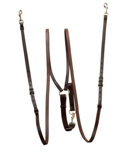 TORY LEATHER Company Deluxe Vienna Sliding Side Reins with Girth Loop- Lunging & Training Equipment