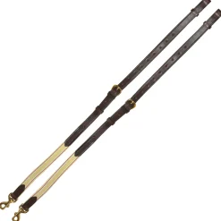 TORY LEATHER Company DS Premium Leather Side Reins with Elastic- Lunging & Training Equipment
