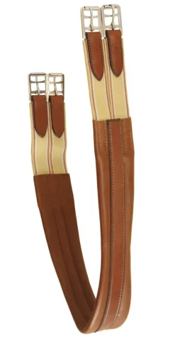 TORY LEATHER Company English Contour Girth with Elastic Ends- Girths & Accessories