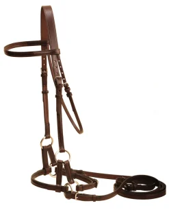 TORY LEATHER Company English Side Pull with Reins- English Bridles