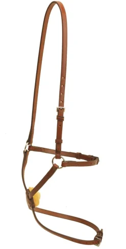 TORY LEATHER Company Figure-8 Noseband with Stainless Steel Rings- Bridle Parts & Accessories
