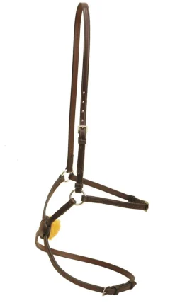 TORY LEATHER Company Figure-8 Noseband with Stainless Steel Rings- Bridle Parts & Accessories