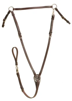 TORY LEATHER Company Flat Hunt Breastplate- Martingales & Breastplates