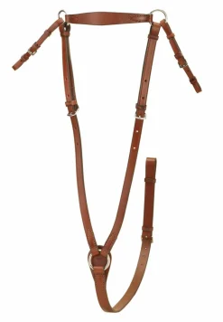 TORY LEATHER Company Heavy-Duty Hunt Breastplate with Stainless Steel- Martingales & Breastplates