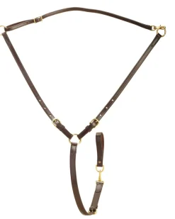 TORY LEATHER Company Martingale with Solid Brass Hardware- Martingales & Breastplates