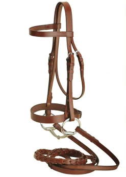 TORY LEATHER Company Oversize Fox Hunt Bridle with Laced Reins- English Bridles