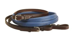 TORY LEATHER Company Rubber Grip Leather Reins with Buckle Ends- Reins