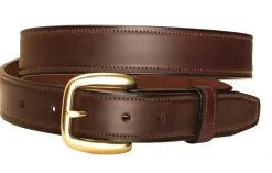 TORY LEATHER Extra-Large Stitched Leather Belt- Belts