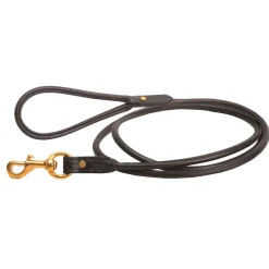 TORY LEATHER Rolled Leather Dog Leash- Collars & Leashes