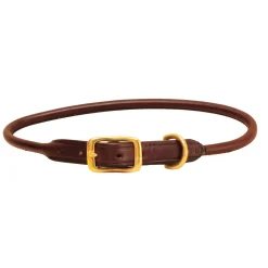 TORY LEATHER Rolled Leather Dog Collar- Collars & Leashes