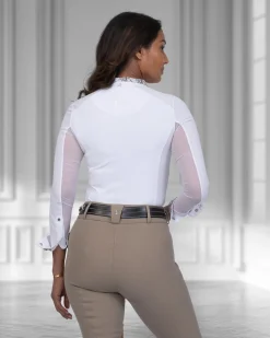 QUANZHOU YOUAI TEXTI Tredstep™ Ladies’ Milan Long Sleeve Show Shirt- Show Shirts