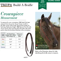 KINGS INTERNATIONAL TRU-Fit™ Build-A-Bridle™ Crownpiece- Bridle Parts & Accessories