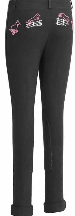 JPC EQUESTRIAN TuffRider® Children’s Cotton Embroidered Pull-On Jods-Kids Kids' Breeches & Jods