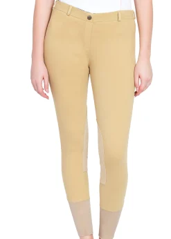 JPC EQUESTRIAN TuffRider® Ladies' Pull-On Knee-Patch Breech- Knee Patch Breeches