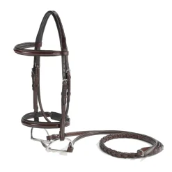 WORLD EQUSTRN BRNDS Vespucci Plain Raised Hunter Bridle- English Bridles