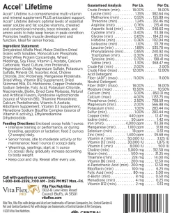 CENTRAL LIFE SCIENCE Vita Flex® Pro Accel Lifetime Health & Wellness Pellets- Horse Supplements