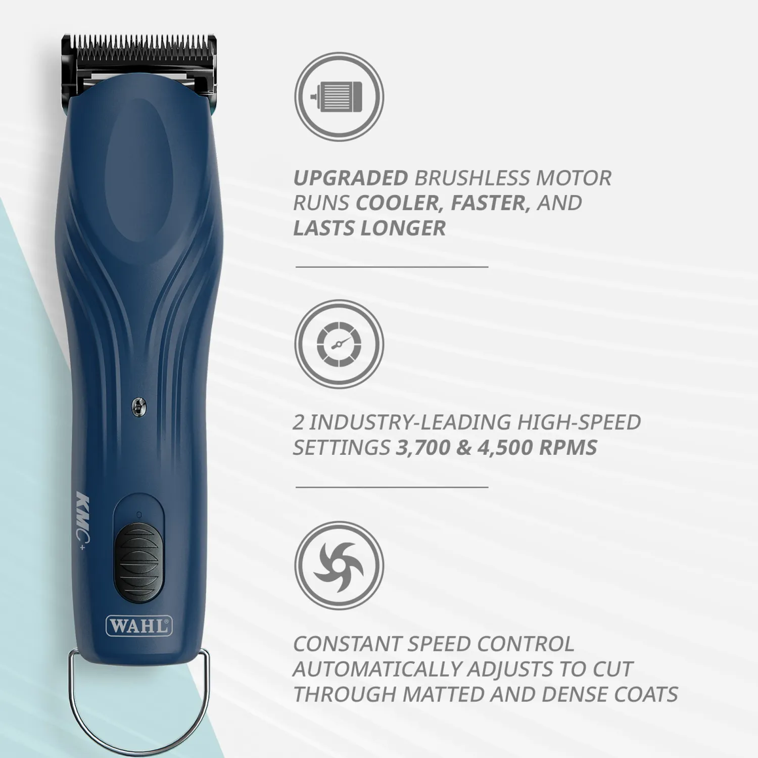 WAHL CLIPPER CORP Wahl® KMC+™ 2-Speed Cordless Clipper No. 10- Clippers, Blades, & Accessories