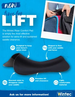 SADDLERY BRANDS INTL Wintec Riser Comfort Dressage & All Purpose Pad- Half Pads|Dressage Pads